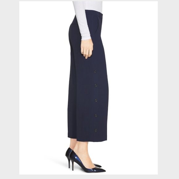 White House Black Market Wide-Leg Crop Pants - Picture 2 of 9